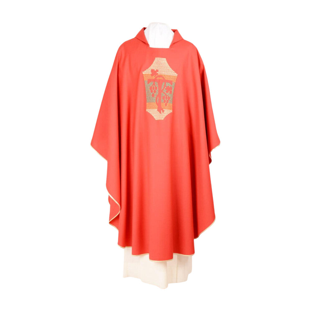 Pure Wool Concelebration Grapes Chasuble - Available in 4 Liturgical Colours