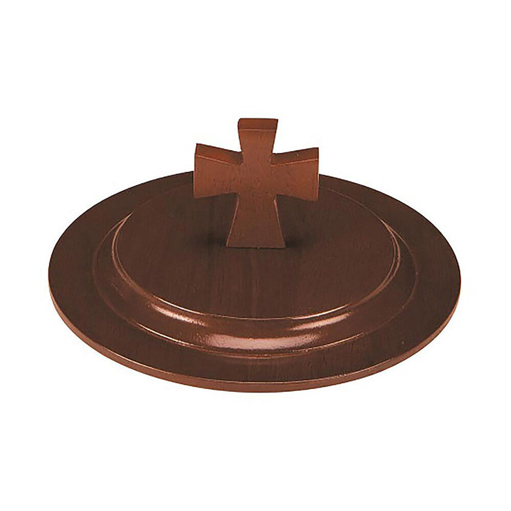 Walnut Stain Wood  Stacking Bread Plate Lid