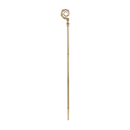 71" Brass Crozier With Staff