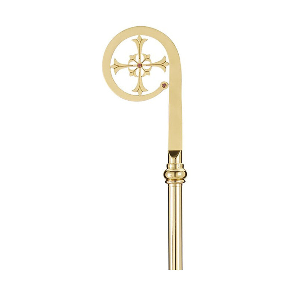 Jewelled Cross Crozier with Case