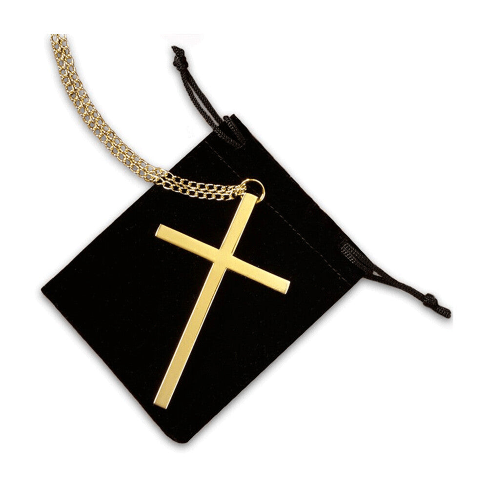 Gold Plate Clergy Cross