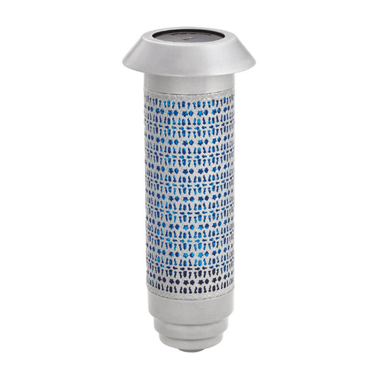 Solar - Silver w/ BLUE - WITH Filigree W/ Stake