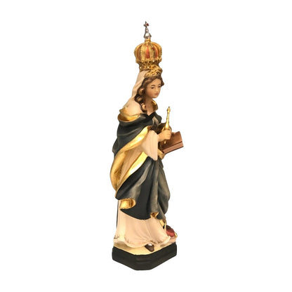 Saint Cunigunde Hand-Painted Wood Statue | Val Gardena Sculpture