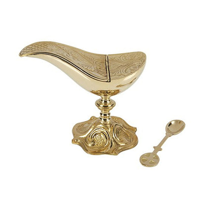 Ornate Boat with Spoon