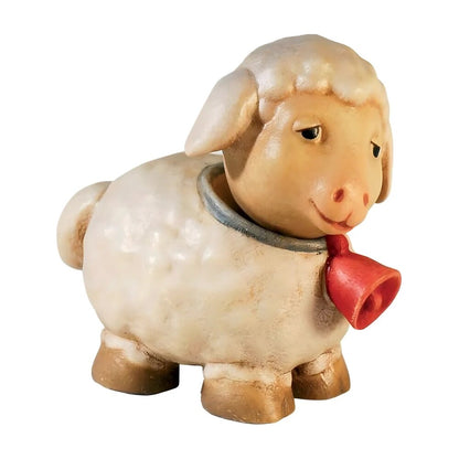 Lamb with Red Bell - Maple Wood