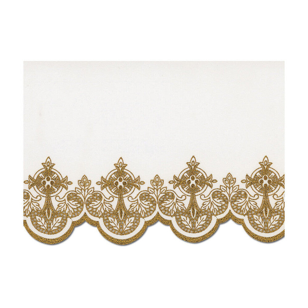 Gold Metallic Embroidered Altar Cloth - Design BV508MG
