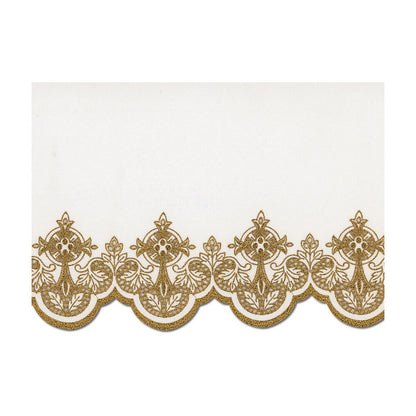 Gold Metallic Embroidered Altar Cloth - Design BV508MG