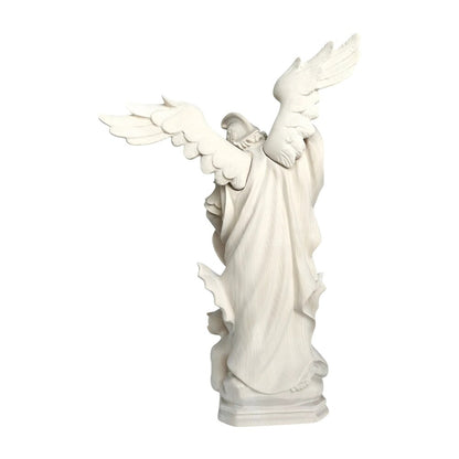Archangel Michael Defeating Satan Statue - Val Gardena Wood Sculpture