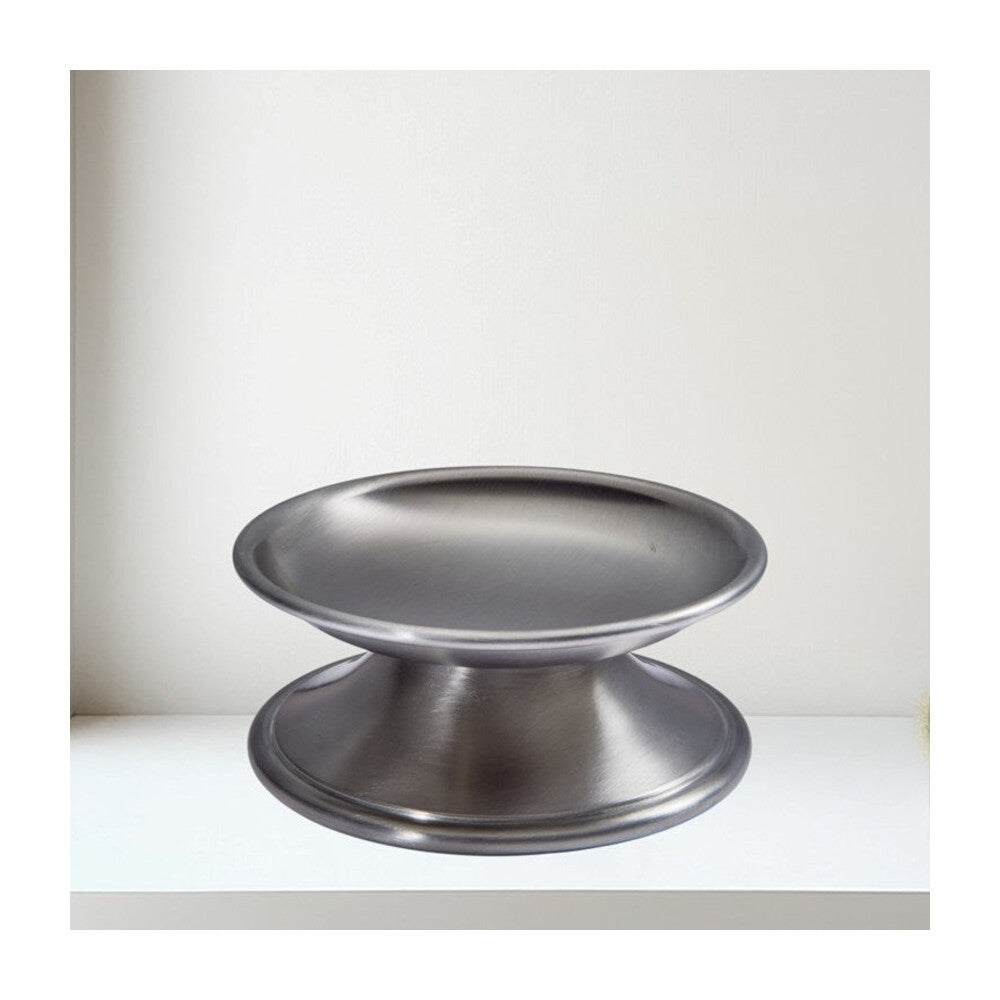 Medieval Antique Finish Pewter Candle Holder