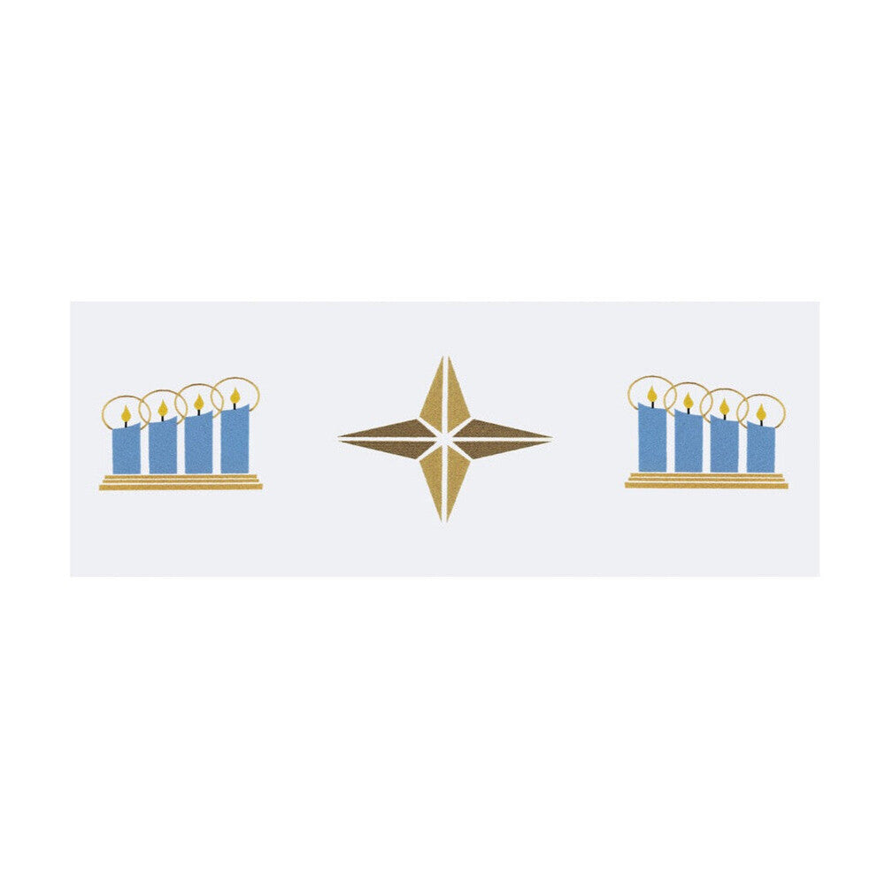 Washable Fitted Altar Cloth - Design BVSL9445 Available In 6 Liturgical Colours
