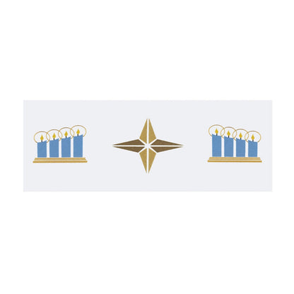 Washable Fitted Altar Cloth - Design BVSL9445 Available In 6 Liturgical Colours