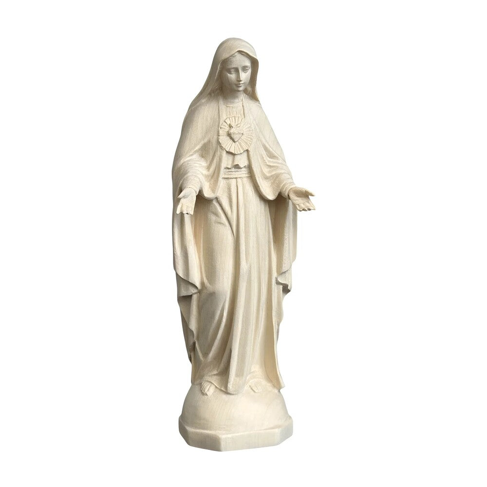 Sculpture of the Immaculate Heart of Mary, Val Gardena Wood Craftsmanship
