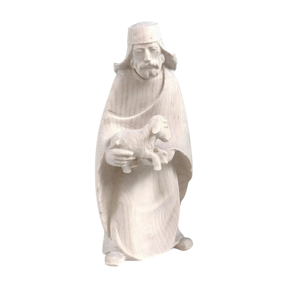 Shepherd with Lamb in Maple Wood