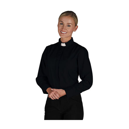 R. J. Toomey Women's Tab Collar Blouse Long Sleeve, Style RJT129