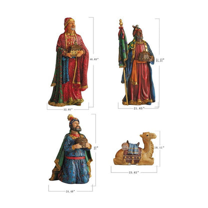 The Real Life Nativity 12 Piece Outdoor Set