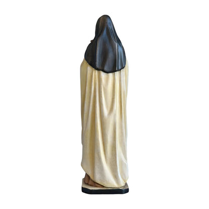 Statue of Saint Thérèse of Lisieux in hand-carved and hand-painted wood