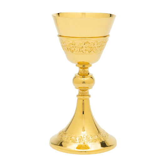 Grape Vine Band Chalice w/Scale Paten