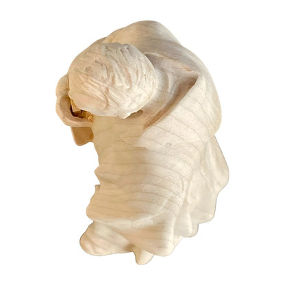 Hand-Carved Wooden Statue of Padre Pio of Pietrelcina, Val Gardena Craftsmanship