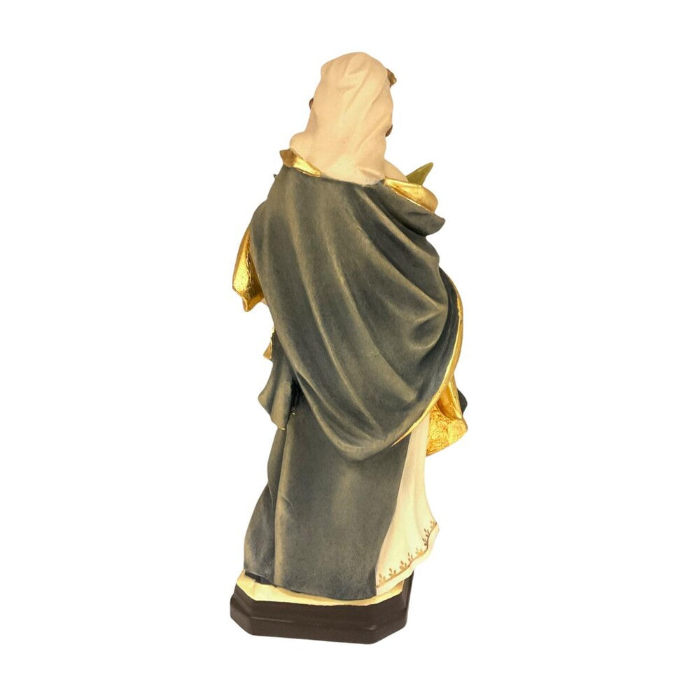 Saint Dorothy Statue in Hand-Carved Wood | Val Gardena Crafts