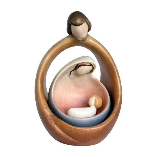 Sacred Family Modern Minimalist Nativity Scene - Wood Sculpture