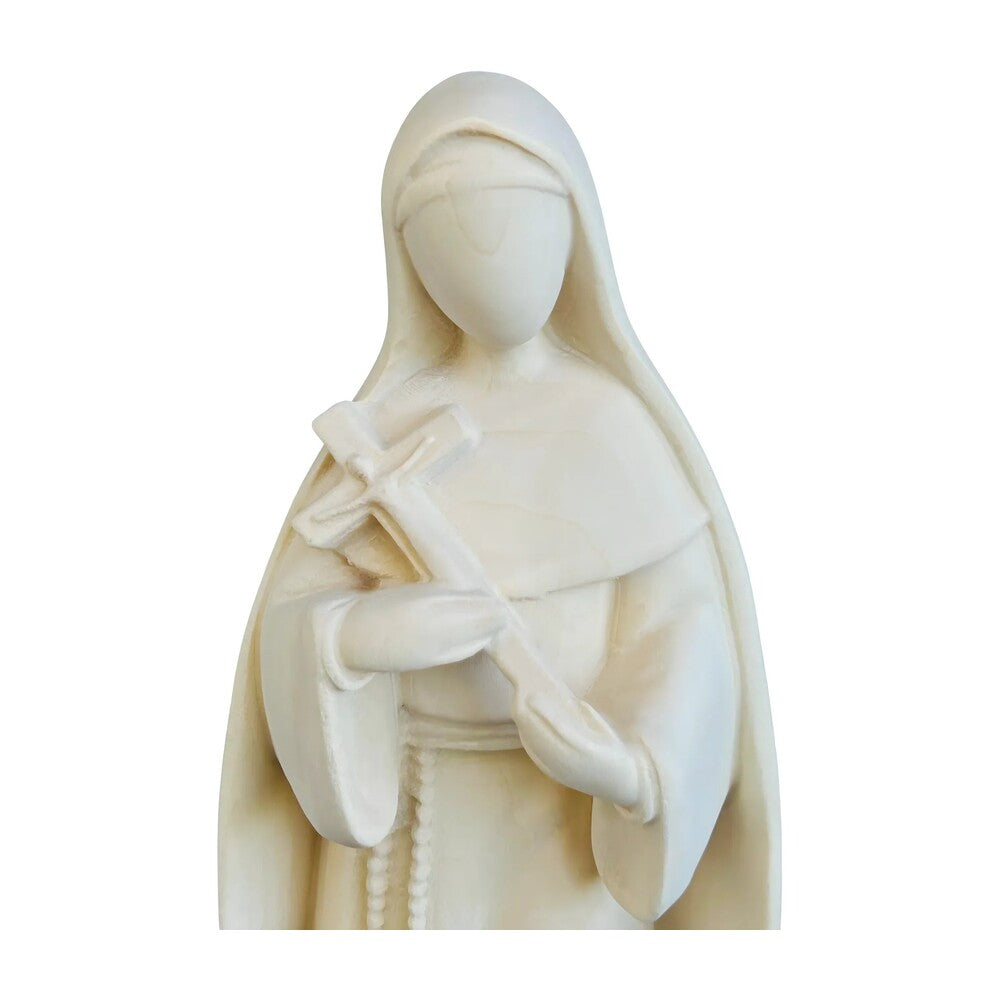 Saint Rita of Cascia Wooden Statue Carved | Modern Design Val Gardena