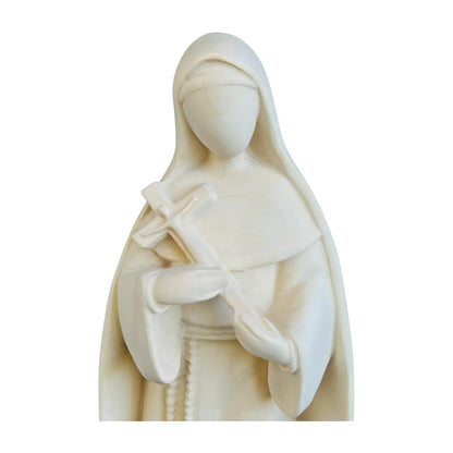Saint Rita of Cascia Wooden Statue Carved | Modern Design Val Gardena