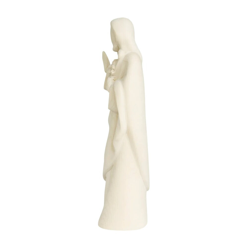 Modern Wooden Sacred Heart of Jesus Sculpture from Val Gardena