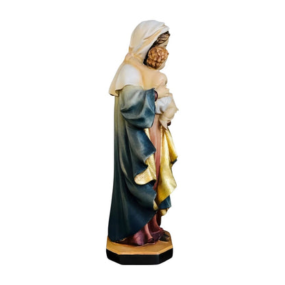 Statue Our Lady of Reverence carved in Val Gardena Wood
