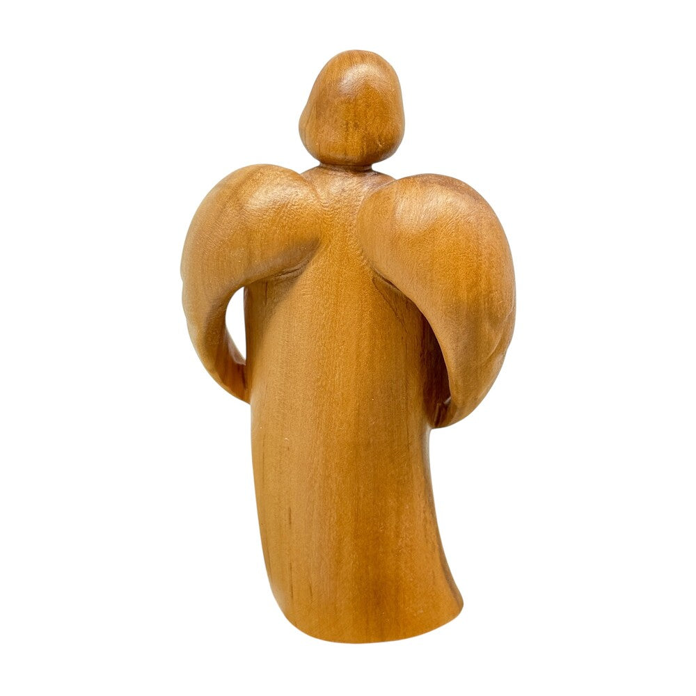 Guardian Angel Sculpture with Child | Sacred Handicrafts Val Gardena