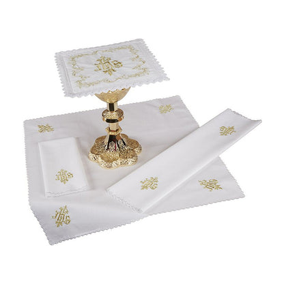 Embroidered IHS Altar Linen Gift Set