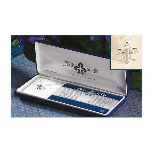 Fleur De Lis Sterling Silver Necklace