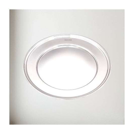 Large Polished Finish Pewter Plate
