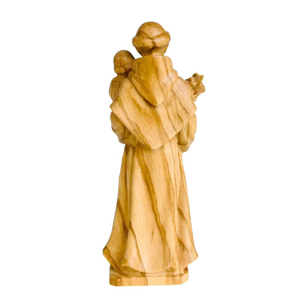 Saint Anthony of Padua and Infant Jesus statue carved in wood