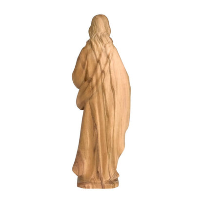 Sacred Heart of Jesus Sculpture in Hand-Painted Val Gardena Wood