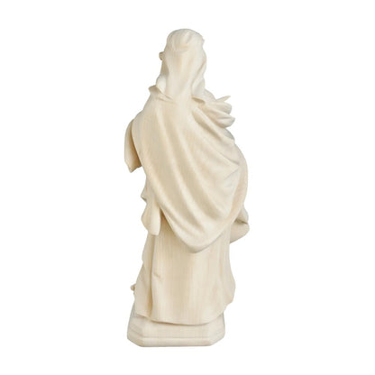 Saint Dorothy, Hand-Painted Wooden Statue, Val Gardena Craftsmanship