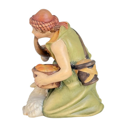 Shepherd with Horn and Lamb - Maple Wood