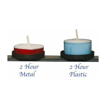 Alpha/Omega Votive Stand - Black or Brushed Silver