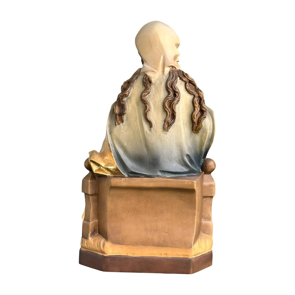Madonna and Child Enthroned, Handcrafted Maple Wood Sculpture