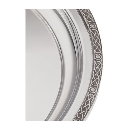 Large Celtic Rim Pewter Tray