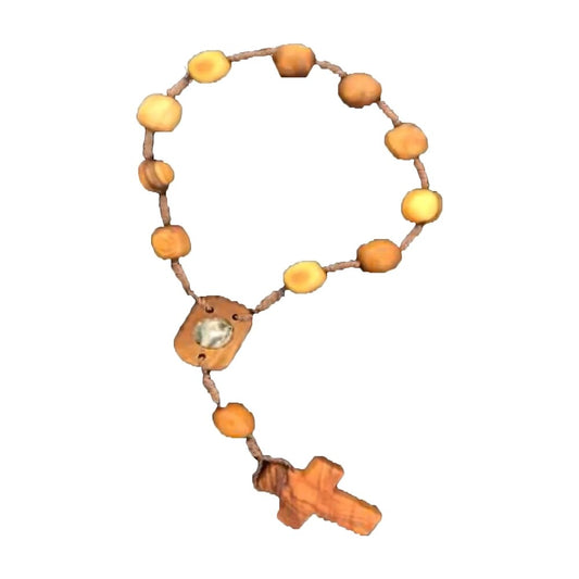 Rosary in Olive wood short 4 inch