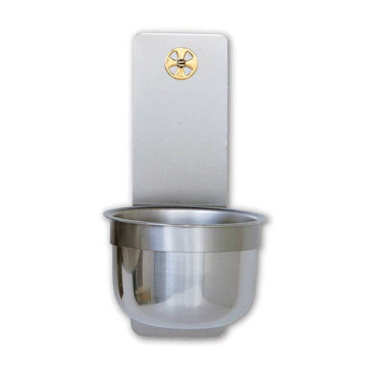 Stainless Steel Holy Water Stoup, Style K349B
