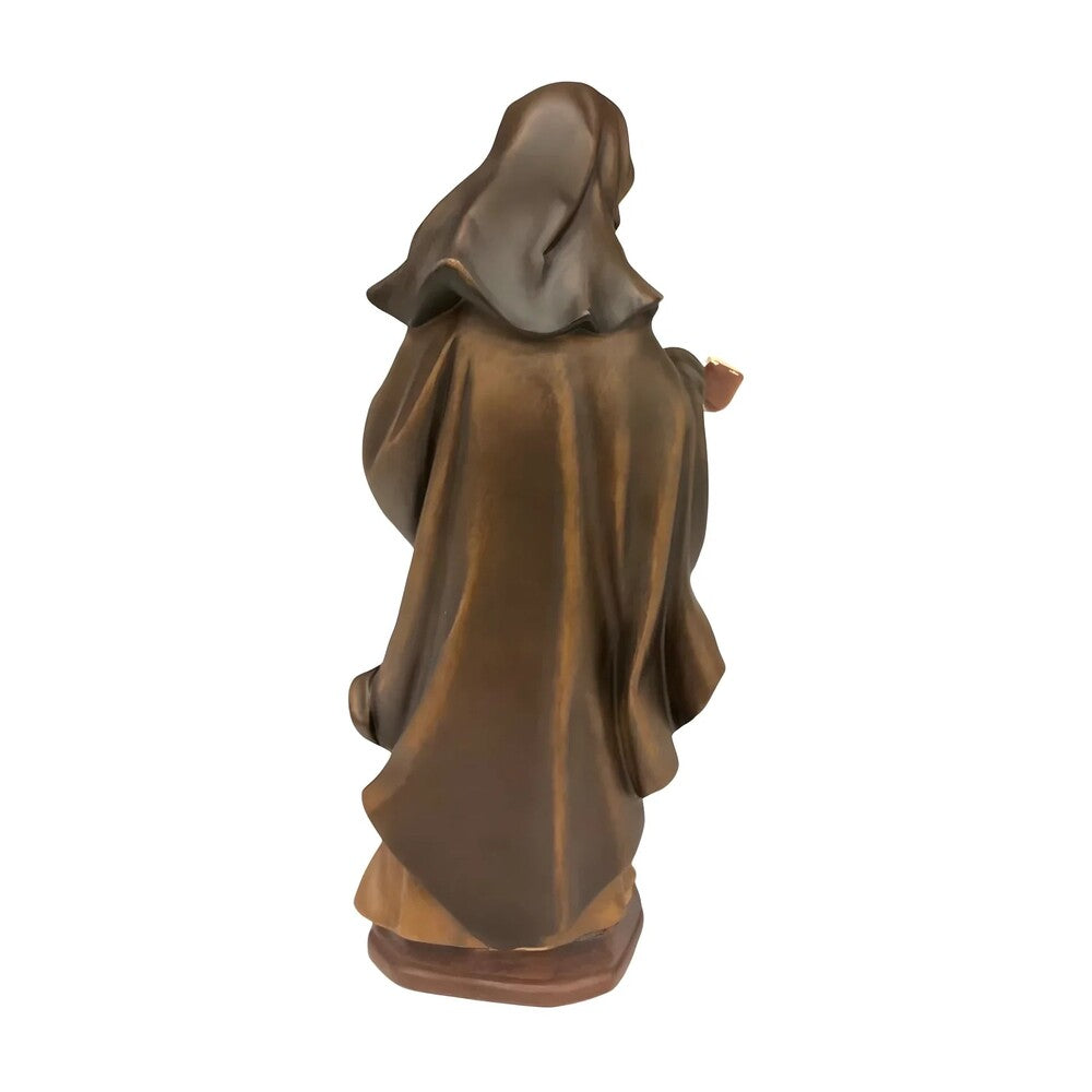 Sculpture of Saint Louise de Marillac in Val Gardena Wood