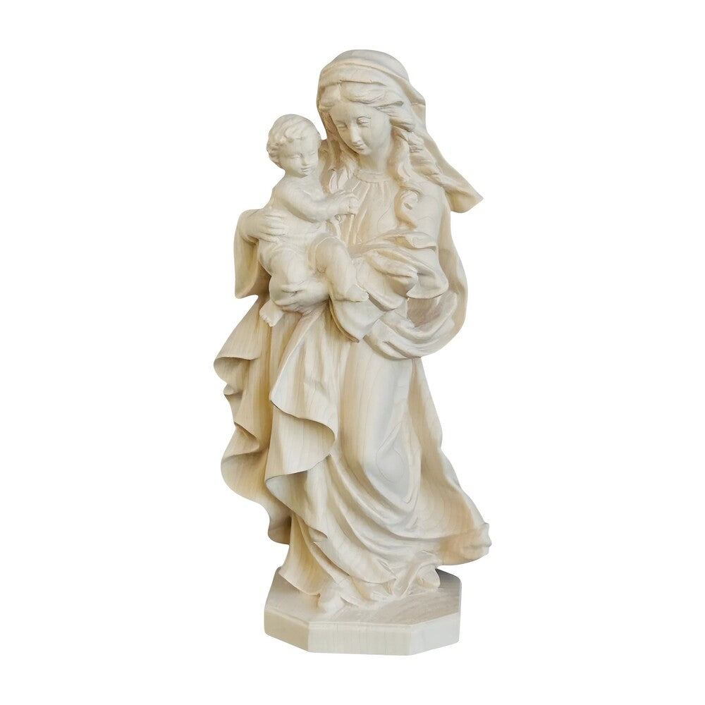 Statue Our Lady of Reverence carved in Val Gardena Wood