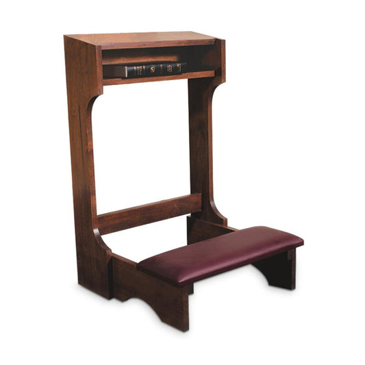 Classic Padded Kneeler Walnut Stain