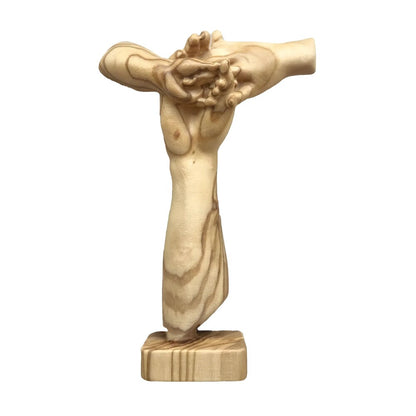 Symbol of Peace and Brotherhood: United Hands Sculpture in Maple Wood