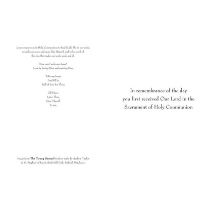 5 7/8” High First Holy Communion Card, DVFCG