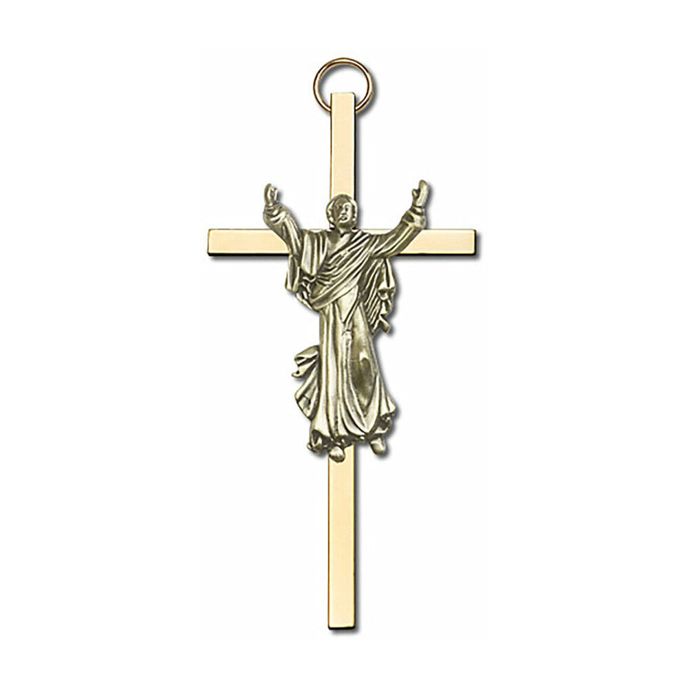 Risen Christ 4" Metal Wall Cross 4830