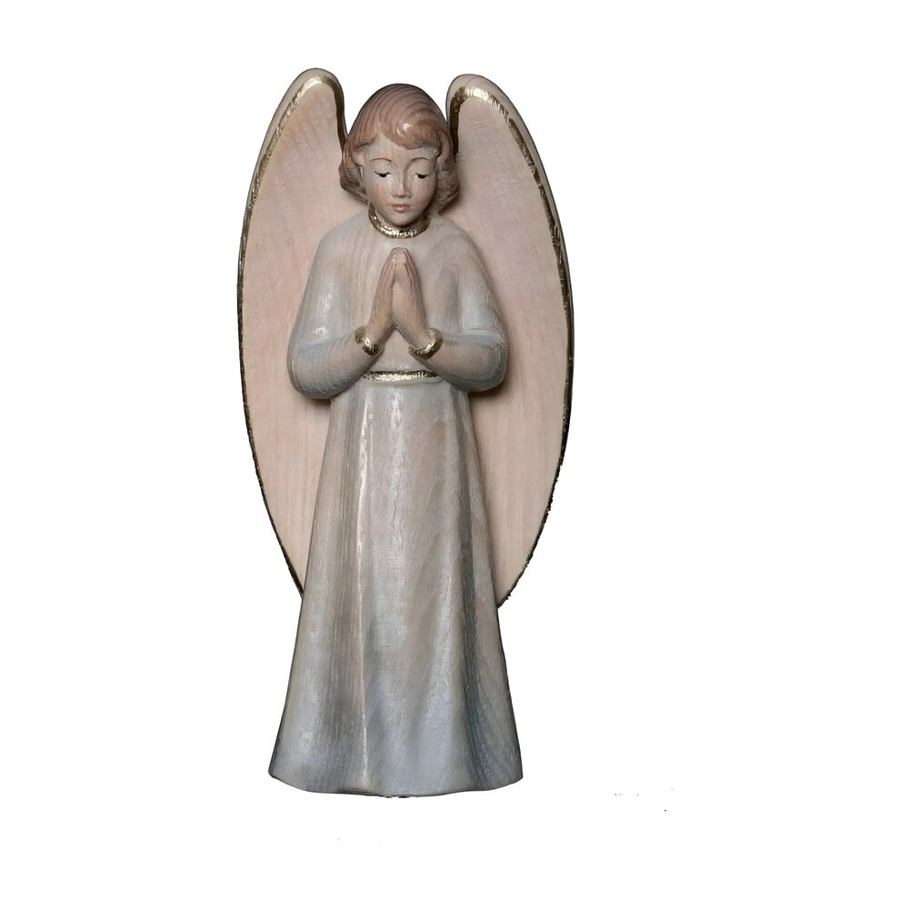 Praying Angel Carved in Maple Wood from Val Gardena