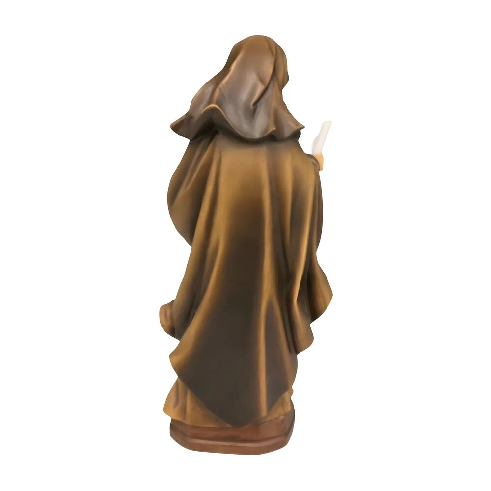 Sculpture of Saint Eva of Liège in Fine Val Gardena Wood