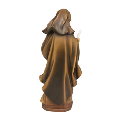 Sculpture of Saint Eva of Liège in Fine Val Gardena Wood